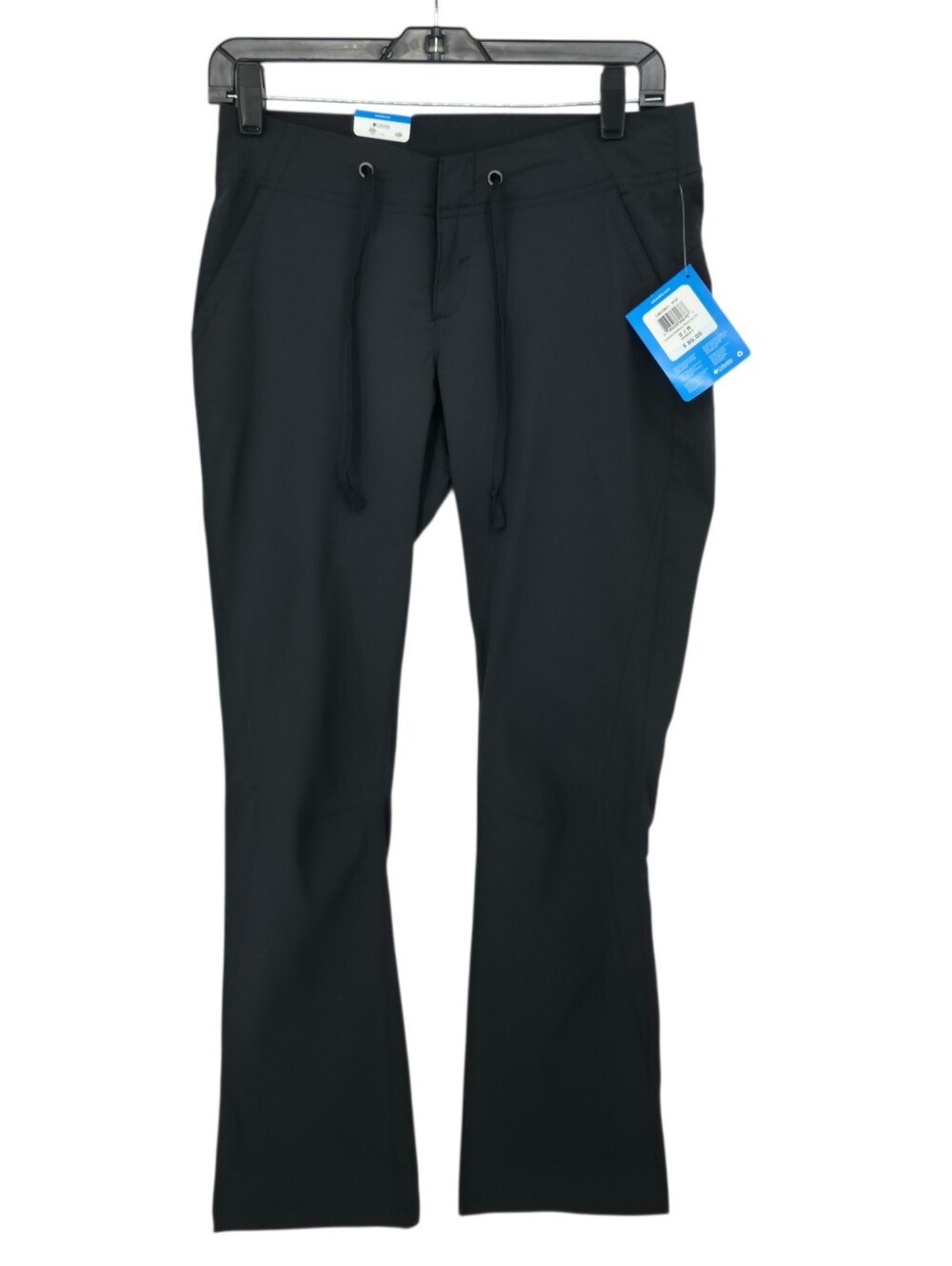 NWT Columbia Black Performance Bootcut Pants Drawstring Stretch Size 2 - Picture 2 of 15